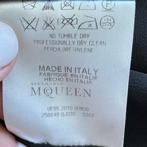 ALEXANDER MCQUEEN Silk Knee-Length Dress | Sz: M - Picture 9 of 9